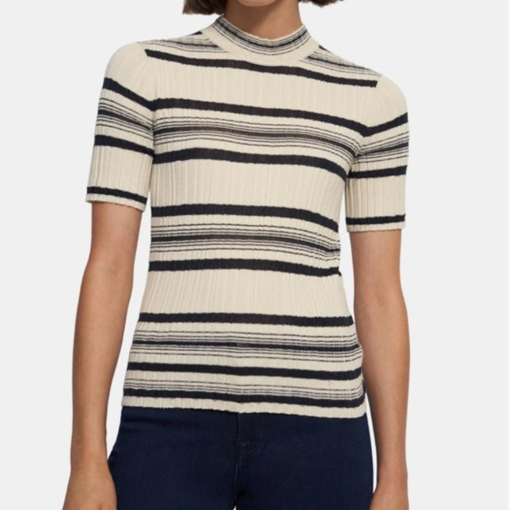 Theory Striped Bering Sweater